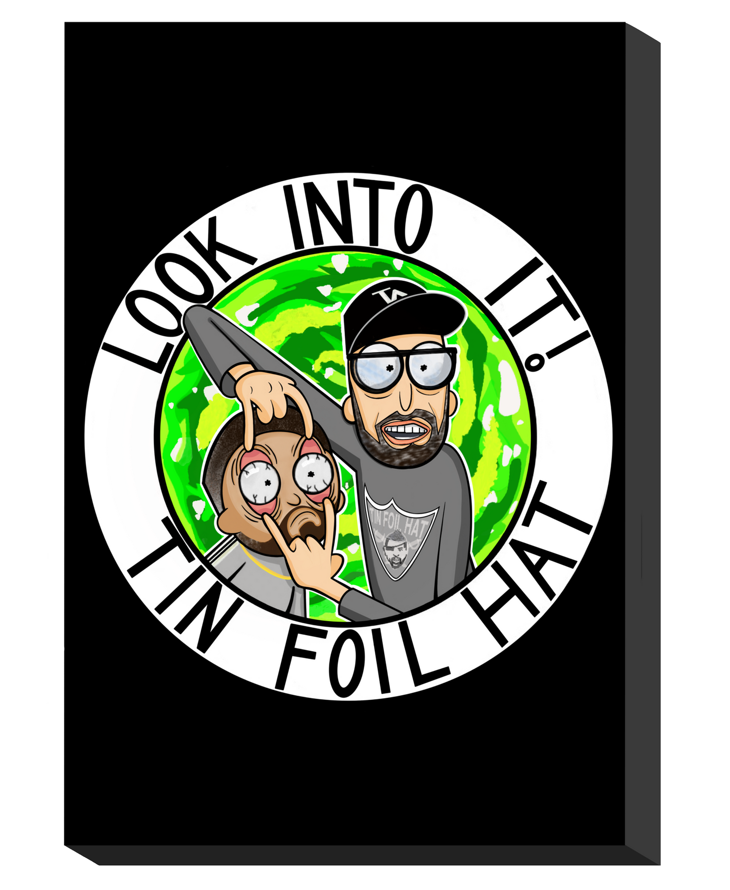 SIGNED TIN FOIL HAT CANVAS